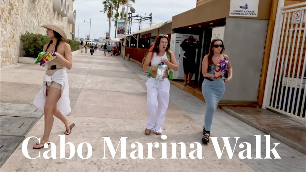🇲🇽 Exploring the Cabo San Lucas Marina: A Walking Tour | Mexico | 4K