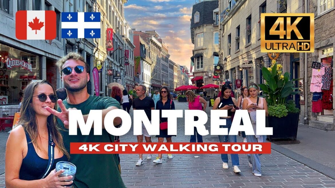 Montreal, Canada Walking Tour - Old Montreal [4K Ultra HD /60fps]