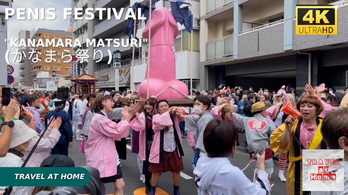 4k hdr japan travel |Wakamiya Hachimangu Kanayama Shrine's penis festival "Kanamara Matsuri"(かなまら祭り)