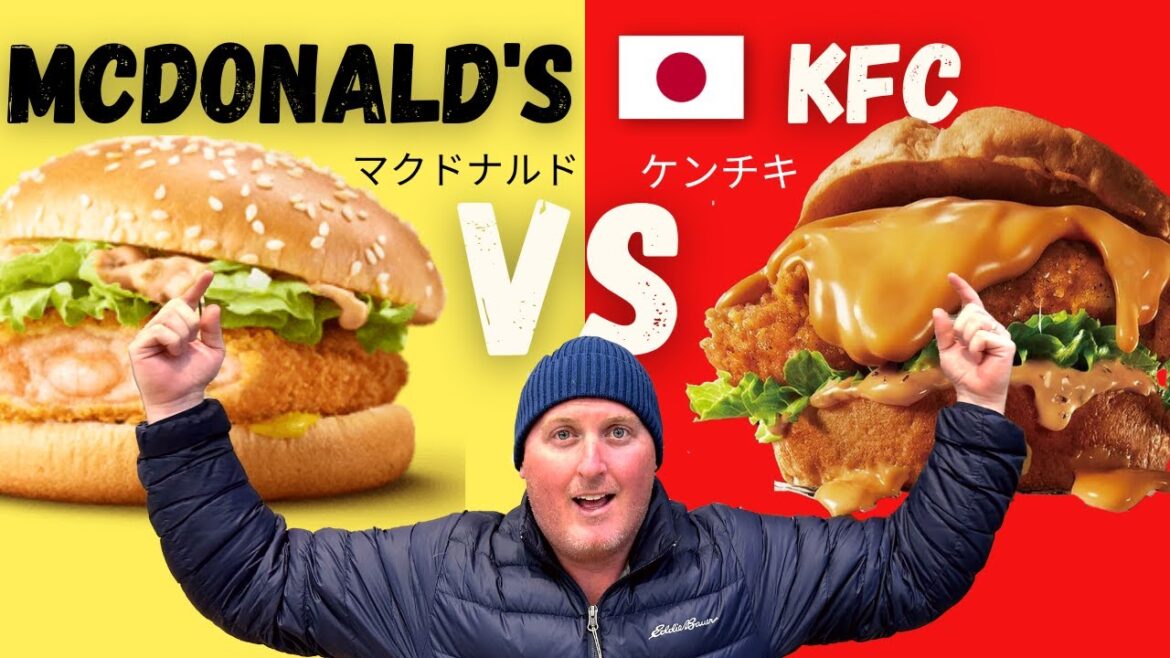Americans Trying US FAST FOOD in JAPAN | Japanese McDonald's vs KFC
