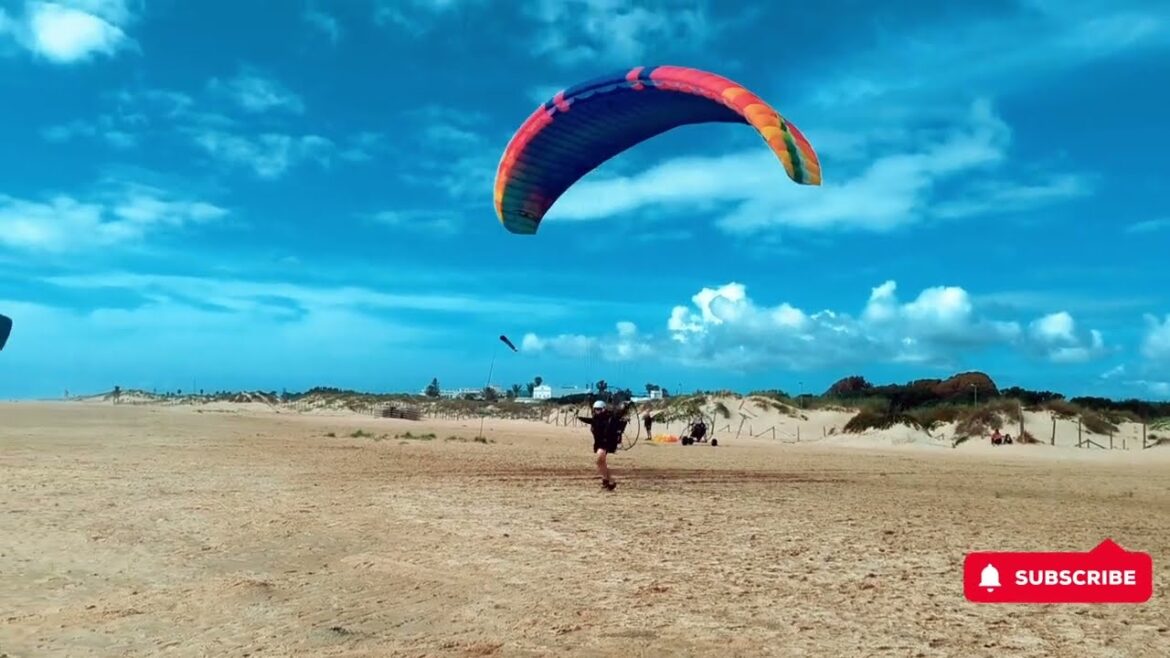 SkySchool Student Paramotor Take Offs in Spain