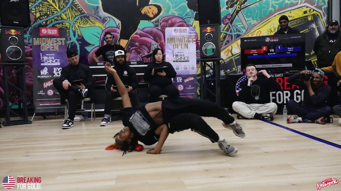 Krazy Vs Pep-C - B-Girl Semis - Midwest Open 2023 - Breaking For Gold USA - BNC