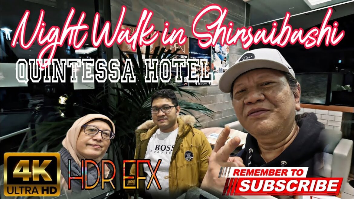 Night walk in Shinsaibashi to Quintessa Hotel @haslindaarifin7278 @wanyusof9938