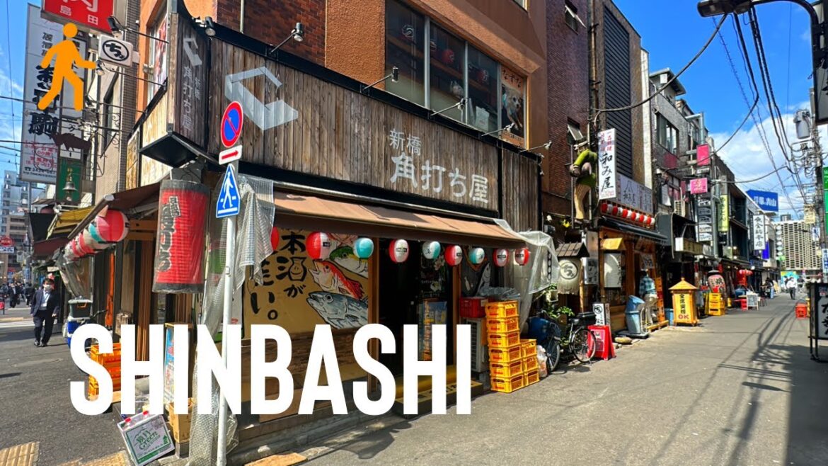 Quick Daytime Walk in Shinbashi Tokyo - 4K Japan