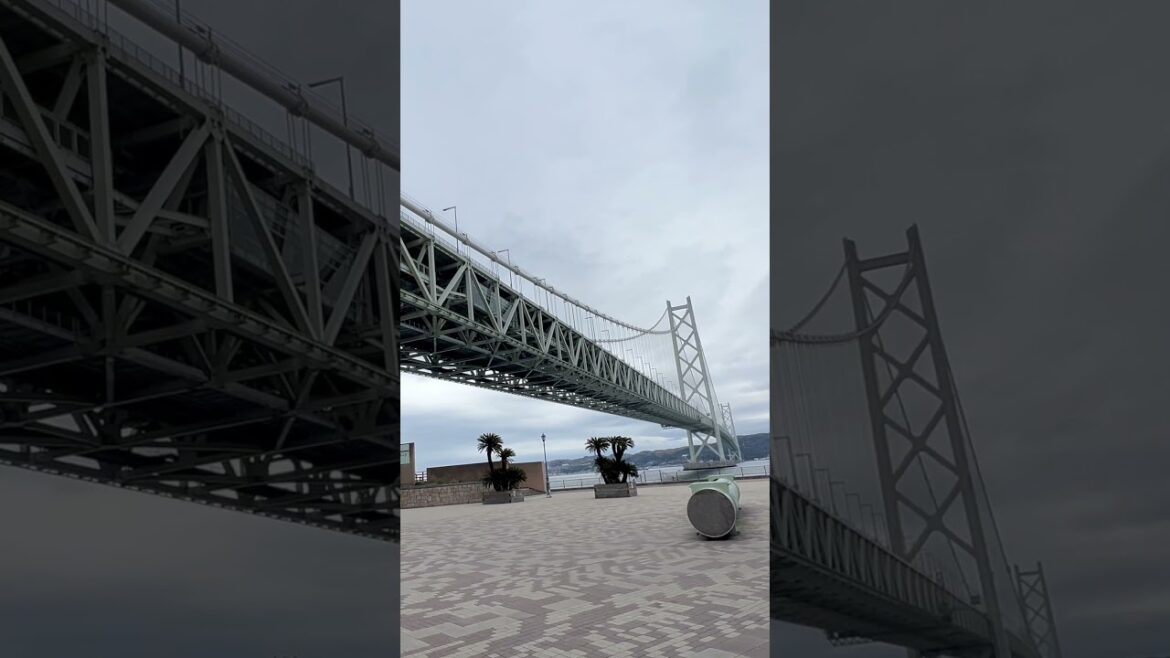 Going to Akashi-Kaikyo bridge. @Kobe, Japan. #shorts #travel #japan #kobe #akashi #bridge