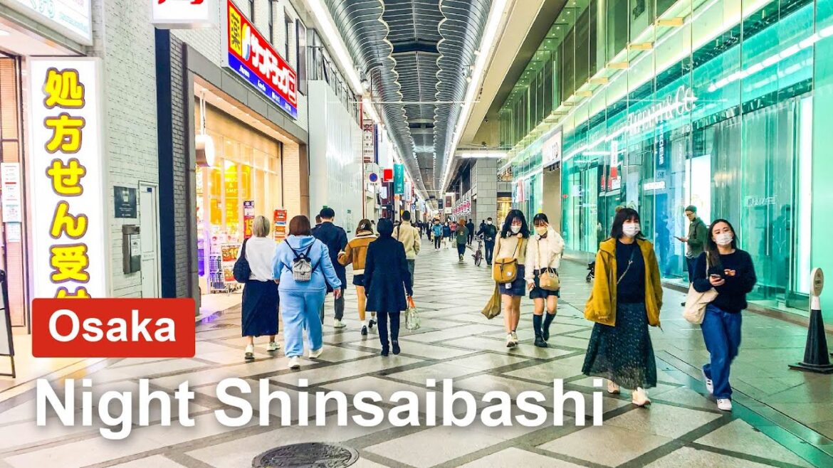 【Osaka 💖】Walk Japan – Night Shinsaibashi Walk【4K】오사카 โอซาก้า 【Osaka 💖】Walk Japan - Night Shinsaibashi Walk【4K】오사카 โอซาก้า