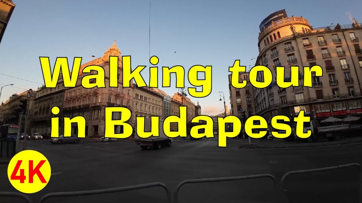 Gyalogtúra Budapesten-Walking tour in Budapest. -Come and let's walk together in Budapest. 4K video