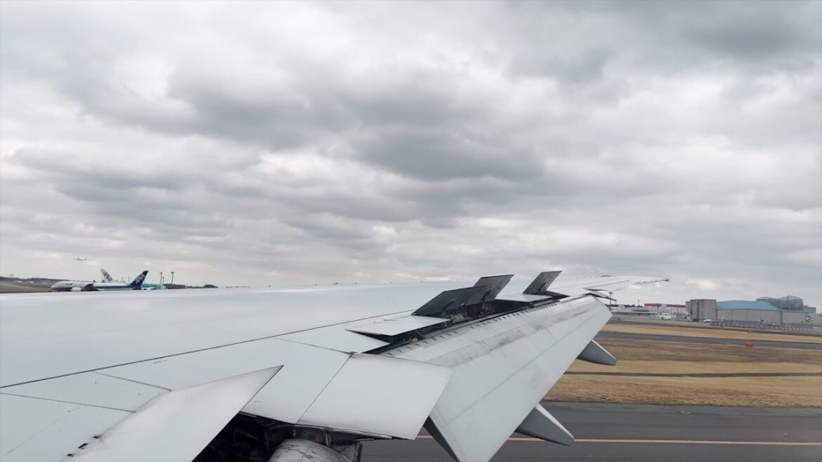 United Airlines Flight 79 B777-300ER Landing In Narita with Parallel Landing  3-5-2023