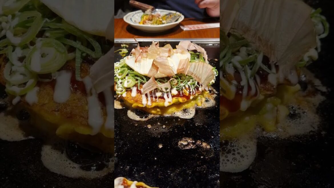 I Found the Most Mouthwatering Okonomiyaki in Japan #shorts