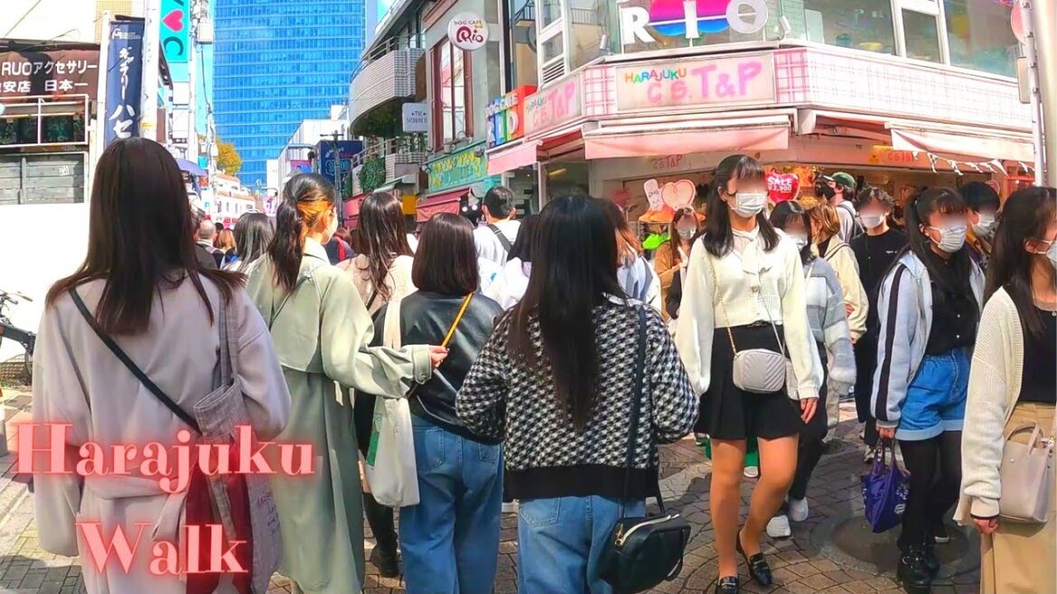 Harajuku Tokyo in Japan walk tour. 9【4K】3.2023 Harajuku Tokyo in Japan walk tour. 9【4K】3.2023