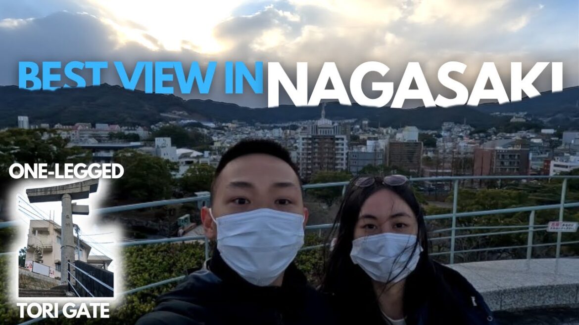 The best view in Nagasaki, Japan (Don't miss this spot!) | One-legged Tori Shrine | Walking vlog