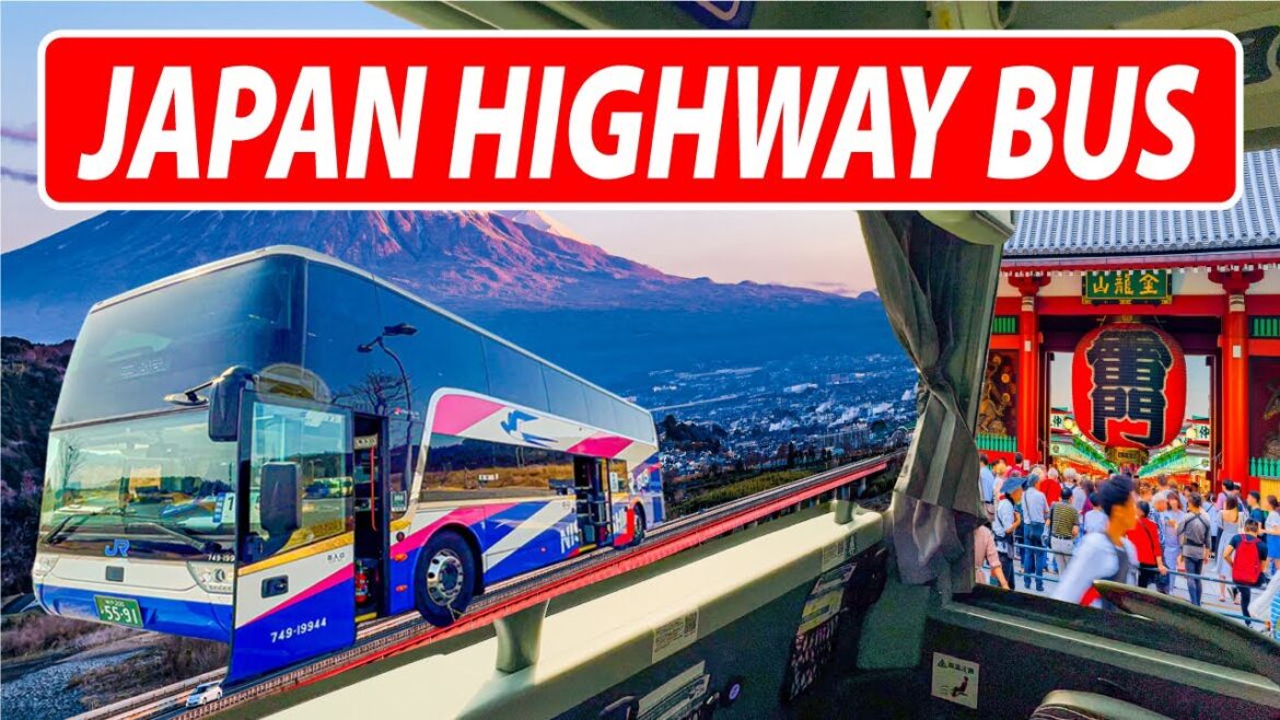 JRハイウェイバス青春昼特急の2階最前列で8時間の旅😁大阪から東京まで🚌