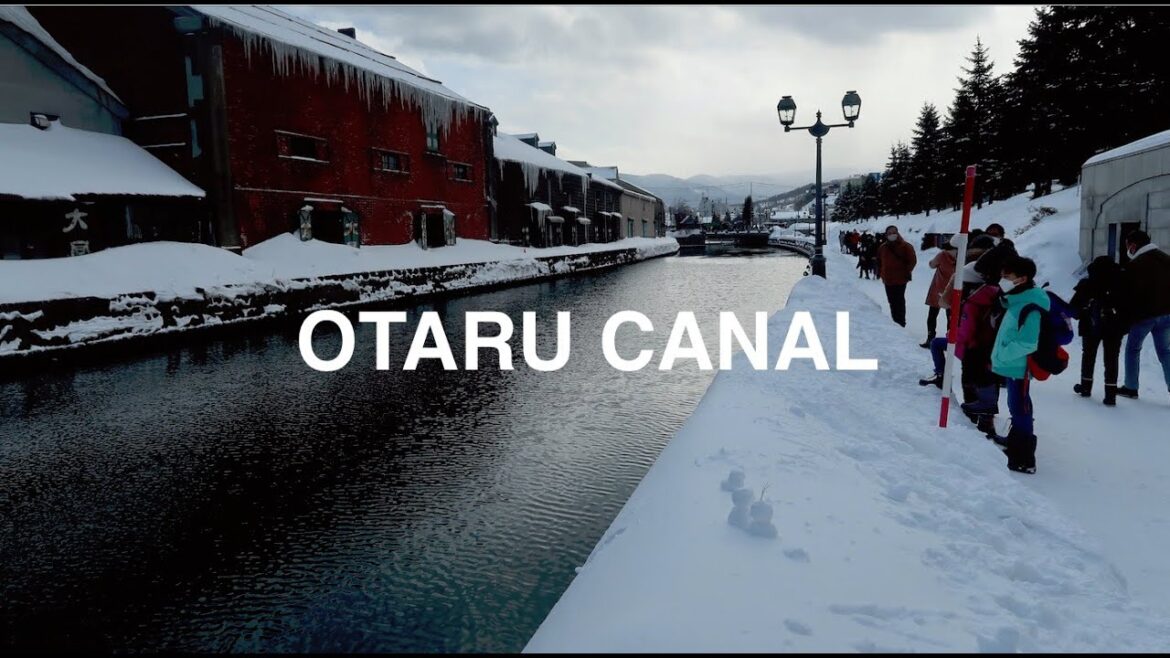 WALKING TOUR - OTARU, JAPAN - 4k