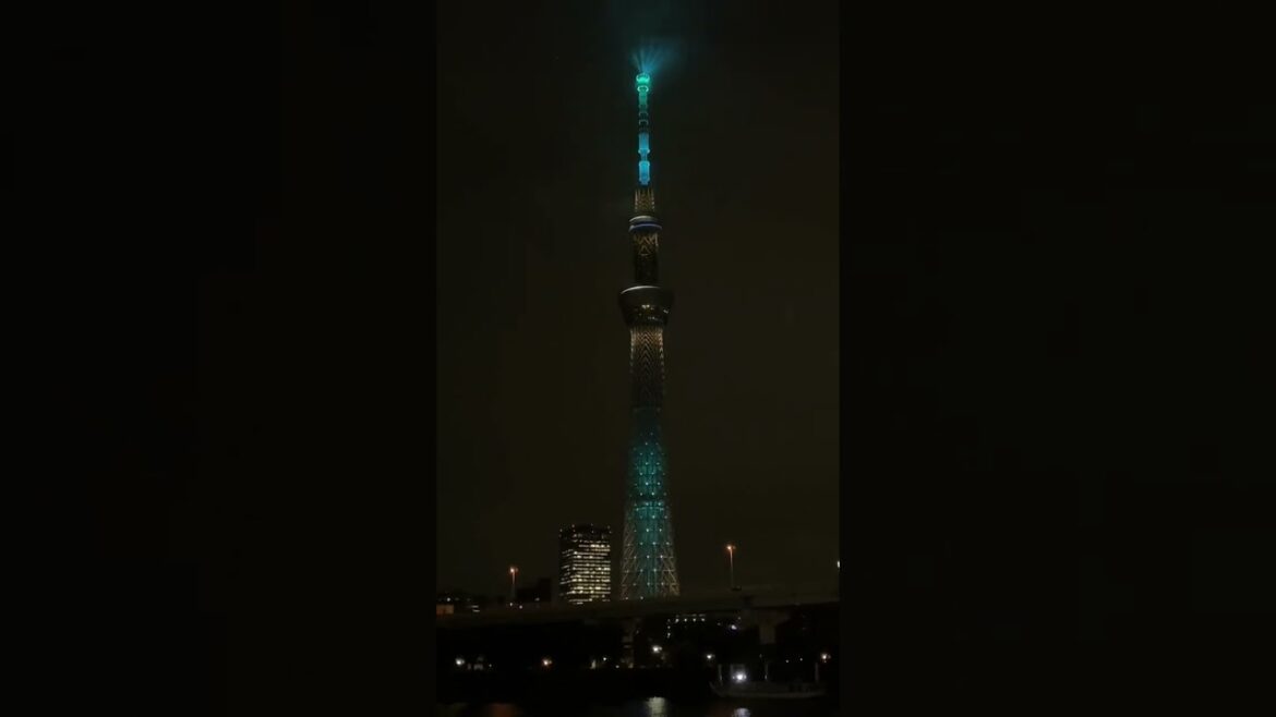 Best of Japan tokyo skytree view is a modern broadcasting tower located in the Sumida Tokyo #shorts
