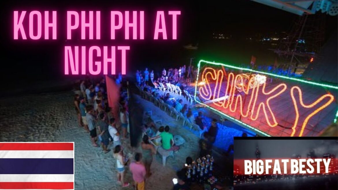 Koh Phi Phi 2023. REALTIME NIGHTWALK