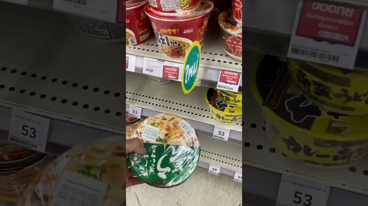 What instant noodles to buy in Thailand or Japan #travel #noodles #traveladvice #thailand #shorts