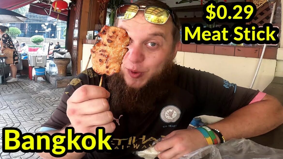 🇹🇭 10 BAHT STREET MEAT IN BANGKOK | STREET FOOD IN BANGKOK. THAILAND 🇹🇭 10 BAHT STREET MEAT IN BANGKOK | STREET FOOD IN BANGKOK. THAILAND