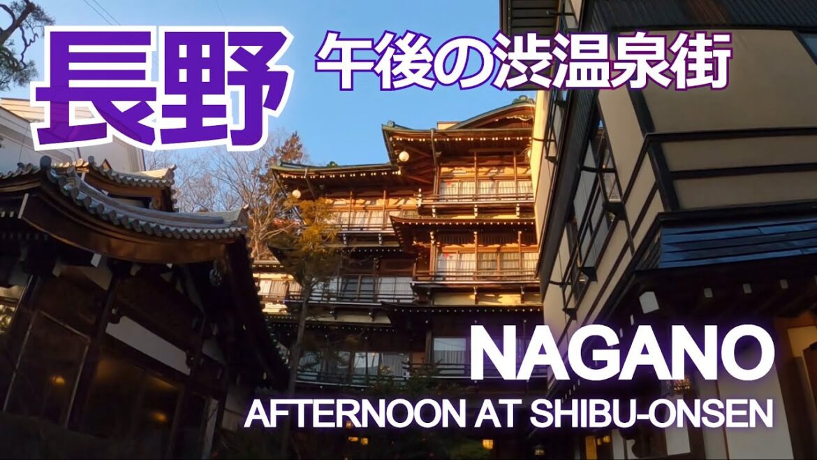 長野：午後の渋温泉街　／　Nagano: Afternoon at Shibu-onsen