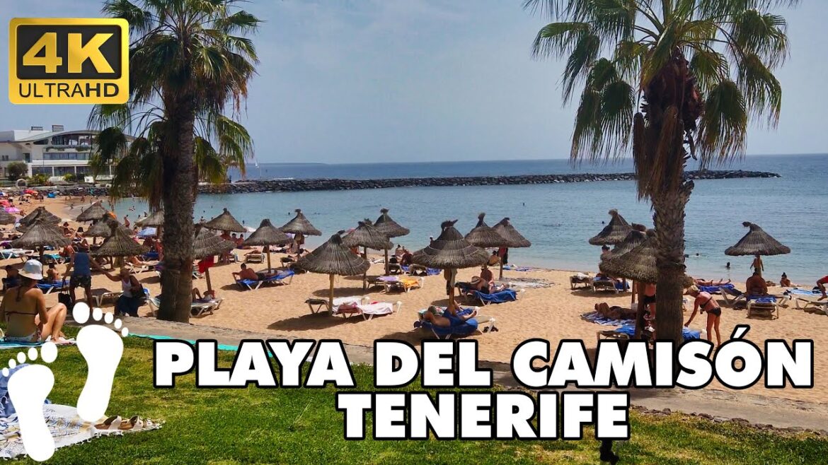Playa del Camisón (Playa de las Américas) - 4K Walking Tour Tenerife