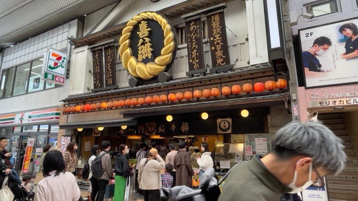 Osaka street food tour, Juso, Osaka, Japan