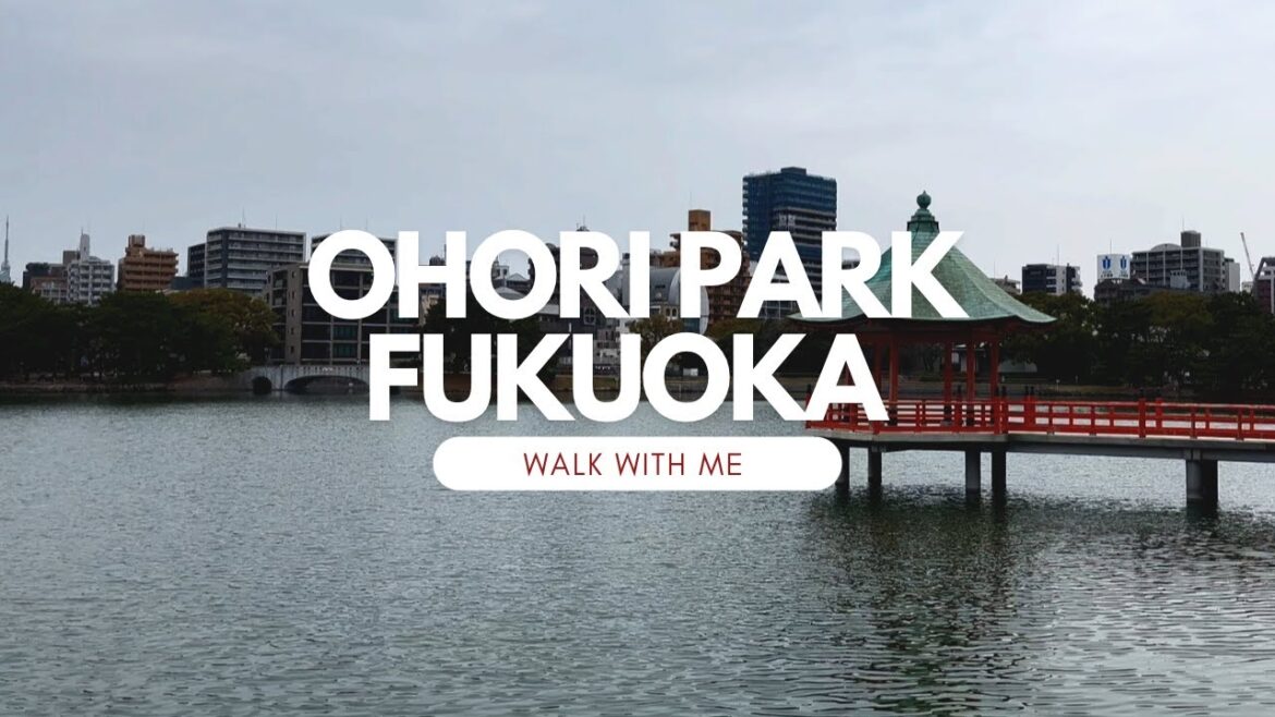 Ohori Park, Fukuoka | Japan 🇯🇵 - Early Spring Walk 2023 -  Walking Tour
