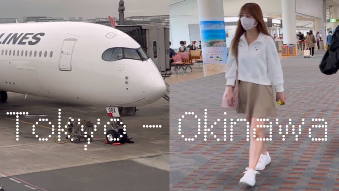 東京 羽田空港 JAL 第一ターミナル 沖縄 那覇空港 Haneda Airport Tokyo - Naha Airport Okinawa 沖縄旅行 vlog