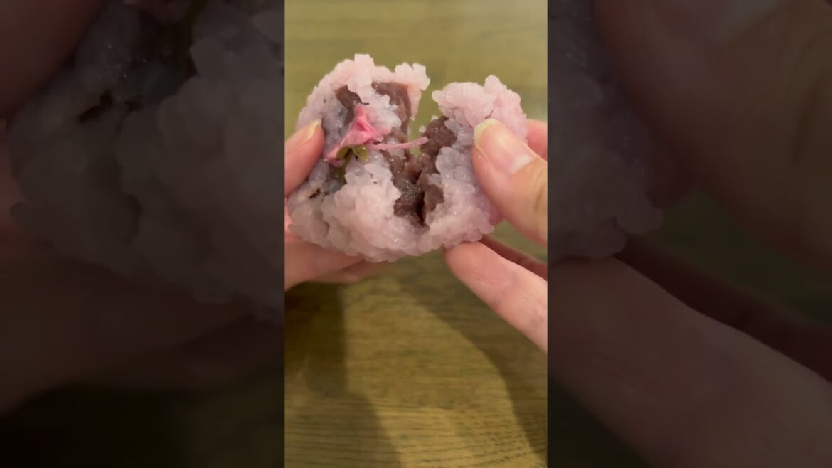Sakura Mochi in Japan - 7eleven #shorts #cherryblossom #sweet #japan