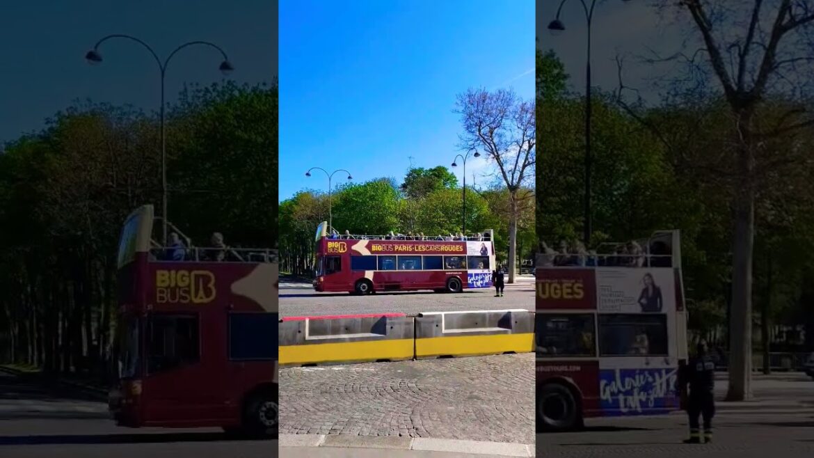 Funny Big bus, Paris City tour✨✨✨🇨🇵 #paris2024 #paris