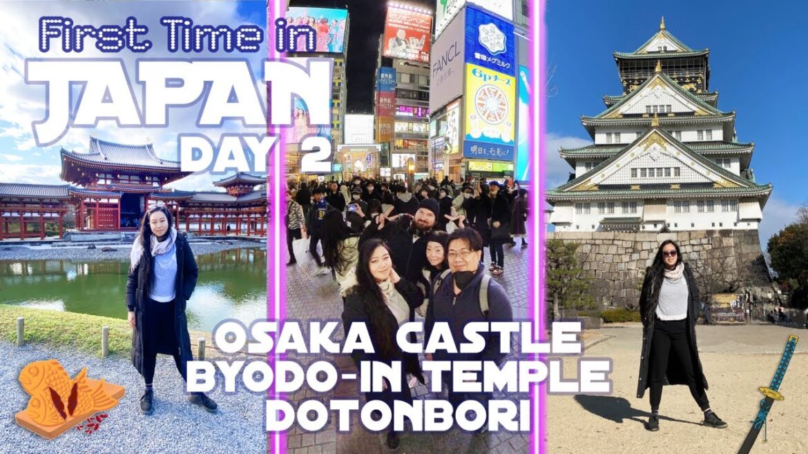 JAPAN Day 2: Osaka Castle, Byodo-In Temple Uji Kyoto, Dotonbori + Don Quixote [First Time in Japan]