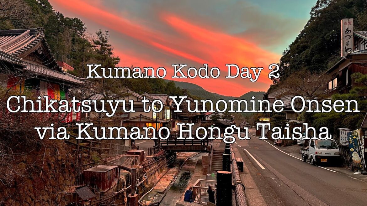 Kumano Kodo Day 2 - Chikatsuyu to Yunomine Onsen via Kumano Hongu Taisha - Japan 4K HDR
