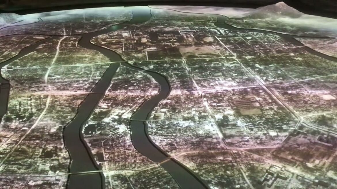 the dropping of an atomic bomb on Hiroshima, Japan.