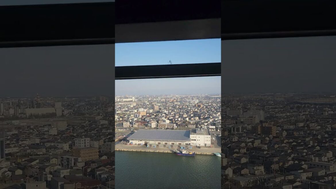 朱鷺メッセの展望台へのエレベーター 2023年3月