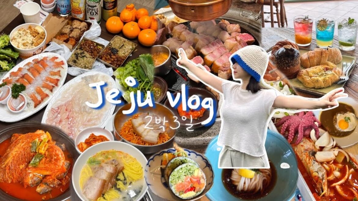 vlog | 제주도 여행 브이로그 | 제주맛집, 제주가볼만한곳 봄 코스 추천 | 숙성도, 우동카덴, 형제도식당, 동문 야시장 | 제주올레길7코스