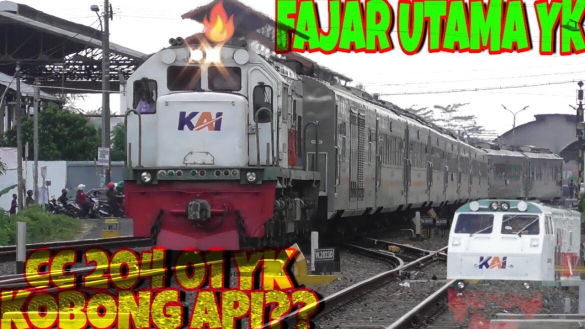 Kereta Fajar Utama Yogya Spesial Lokomotif Kobong Api CC 204 01‼️