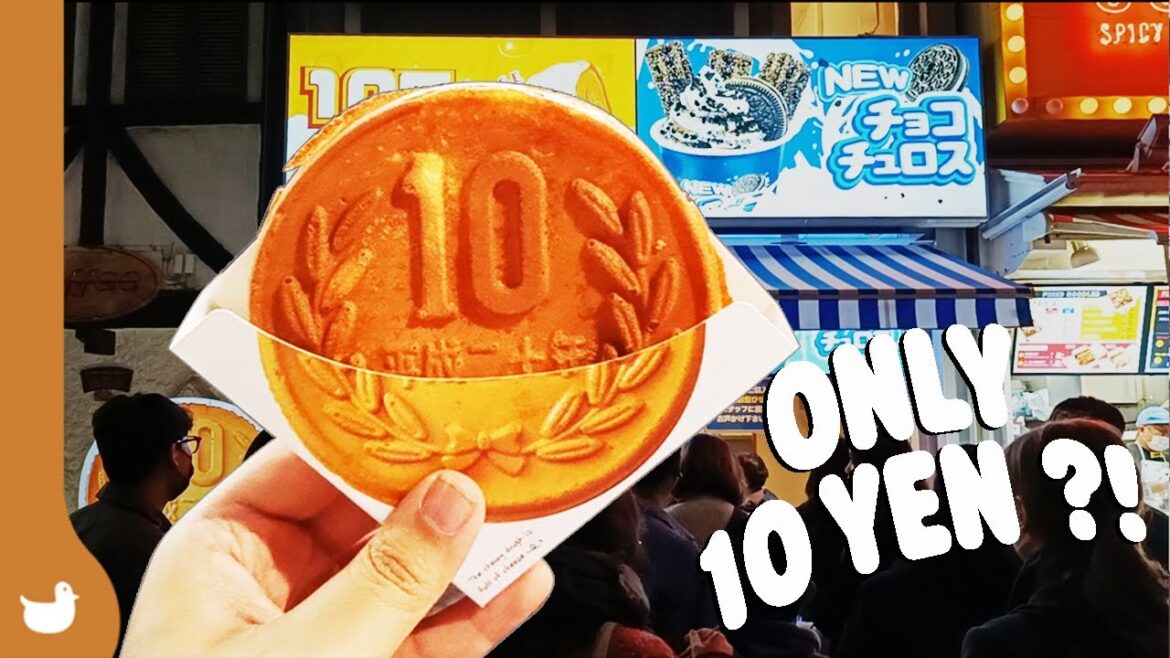 Viral 10 YEN Coin Pancake Japan | Japan Street Food Travel Viral 10 YEN Coin Pancake Japan | Japan Street Food Travel