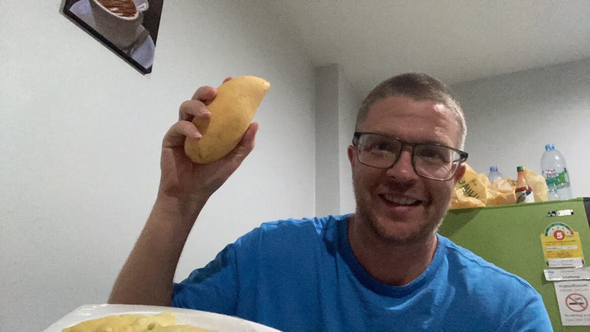 Nighttime Fruit Eating Livestream