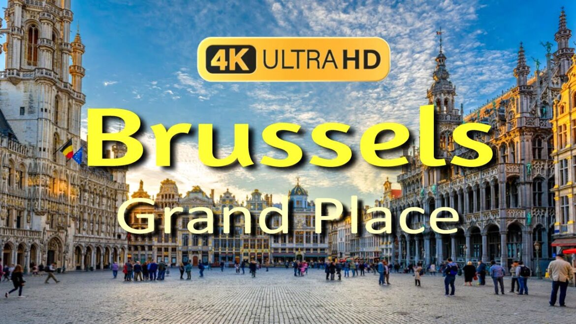 Brussels Grand Place Walking Tour 🇧🇪【4K】(with subtitles)