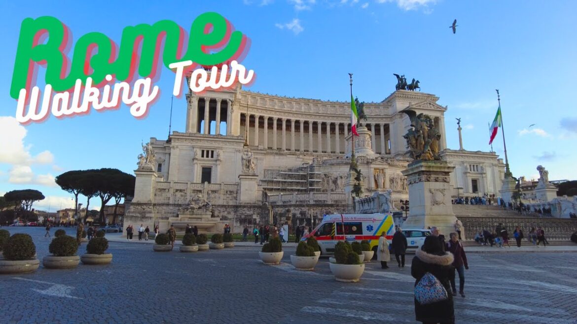 Rome Walk From Piazza Venezia To The Colosseum – Rome Walking Tour March 2023 Rome Walk From Piazza Venezia To The Colosseum - Rome Walking Tour March 2023