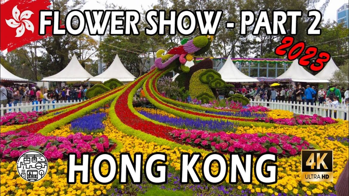 Hong Kong Flower Show 2023 - Walking Tour 4K⁶⁰ (PART 2)