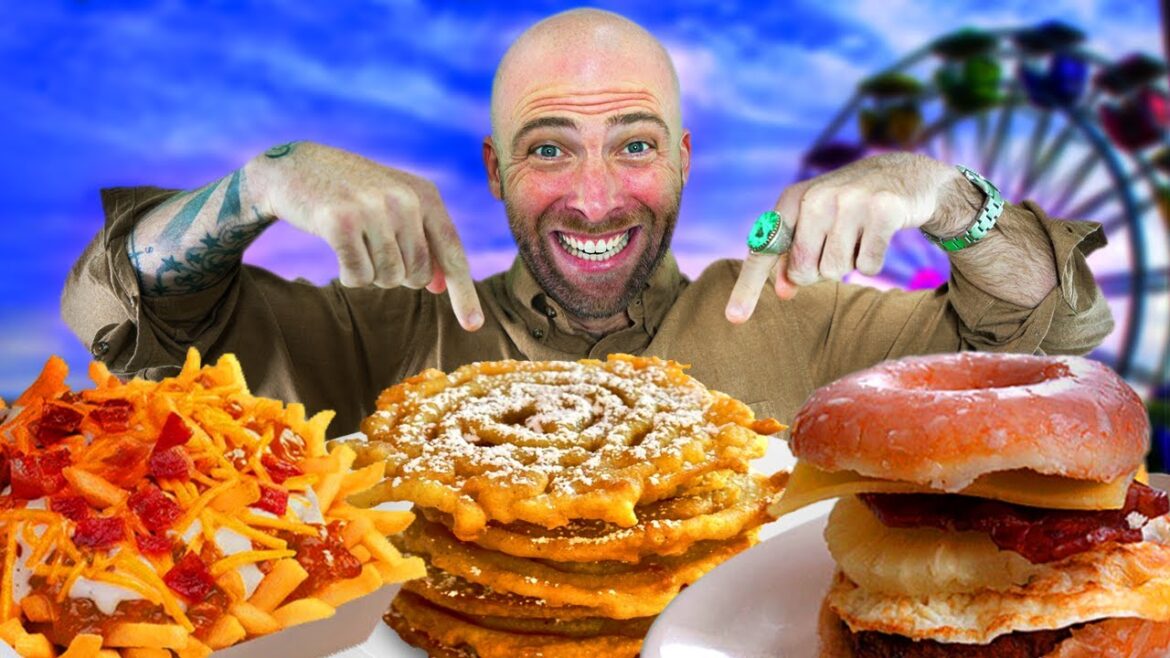 USA's CRAZIEST Fair Food! 15,000 Calories!! Did They Go Too Far?
