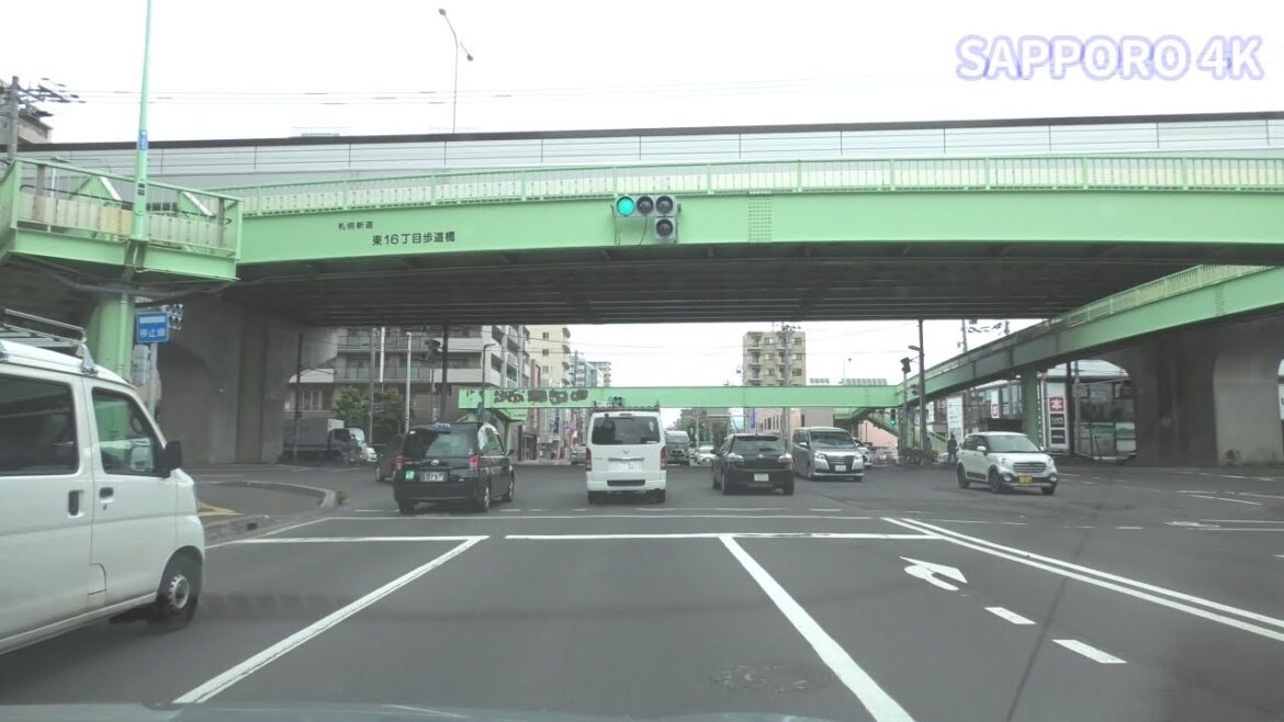 東15丁目屯田通 [ #札幌市 4K/30p 車載動画 全線ドライブ]  屯田方面