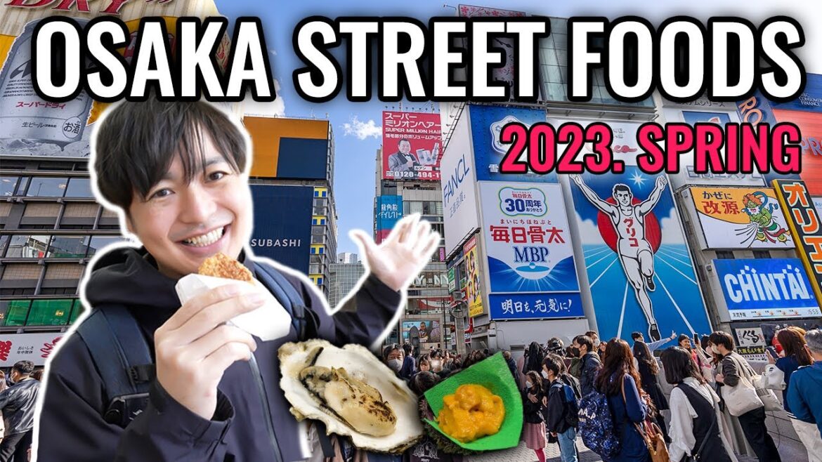 Osaka Local Street Foods and Travel Guide at Dotonbori, Kuromon Ichiba, Shinimamiya, Namba Ep.395