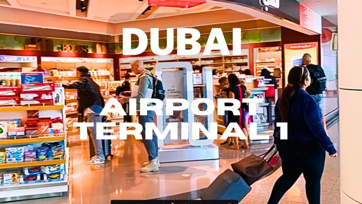 Dubai International Airport (DXB) - Terminal 1 🇦🇪  | Departure and Walking tour