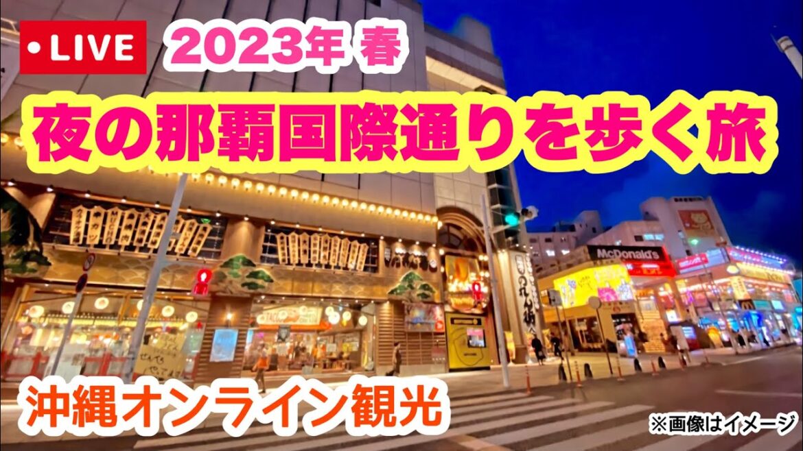 【沖縄オンライン観光】夜の那覇国際通り周辺を歩く 「沖縄旅行情報」