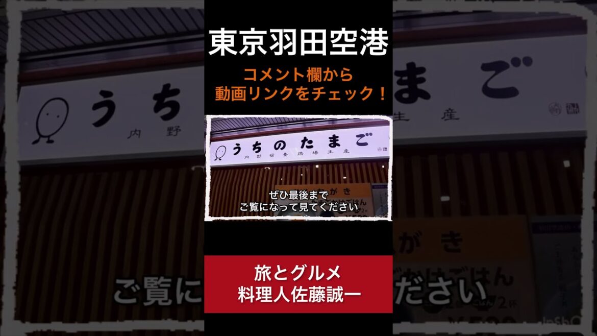 【羽田空港】たまご何個食べる？とろ〜り幸せ 卵かけご飯 空港 食べ歩き ランチ  『東京旅グルメ#1』tkg haneda airport tokyo trip #Shorts