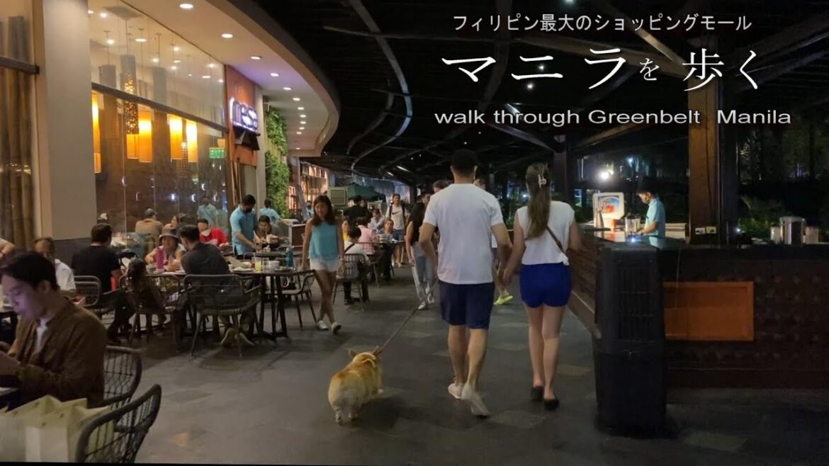 フィリピンの中心地、マニラのグリーンベルトを散策してみた　I walked around the green belt in Manila, the center of the Philippines