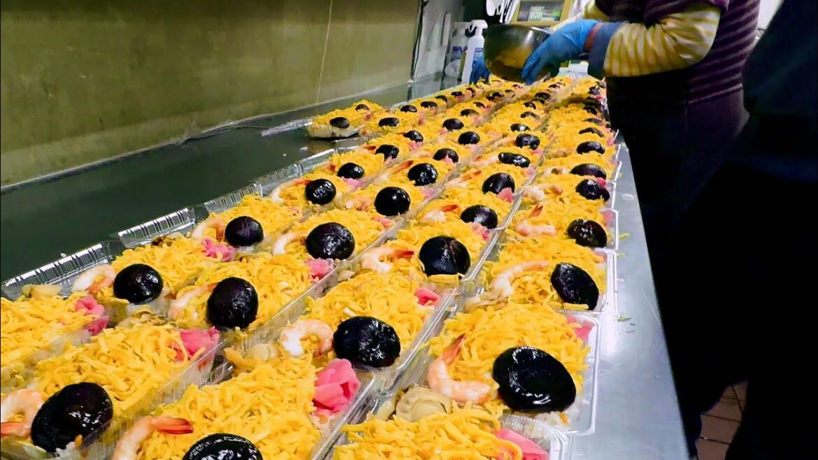 Beautiful Japanese Bento  from a Local Shop in Osaka -Japan street food