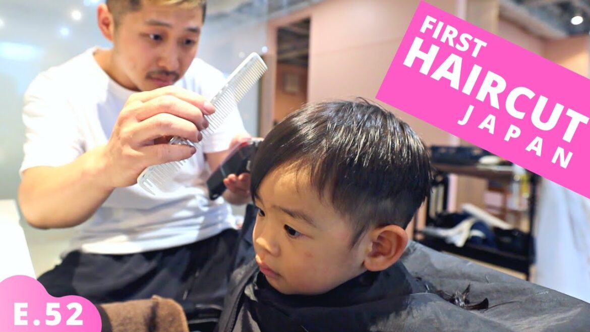 What getting a haircut in Japan is like for 2-year old E.52 What getting a haircut in Japan is like for 2-year old E.52