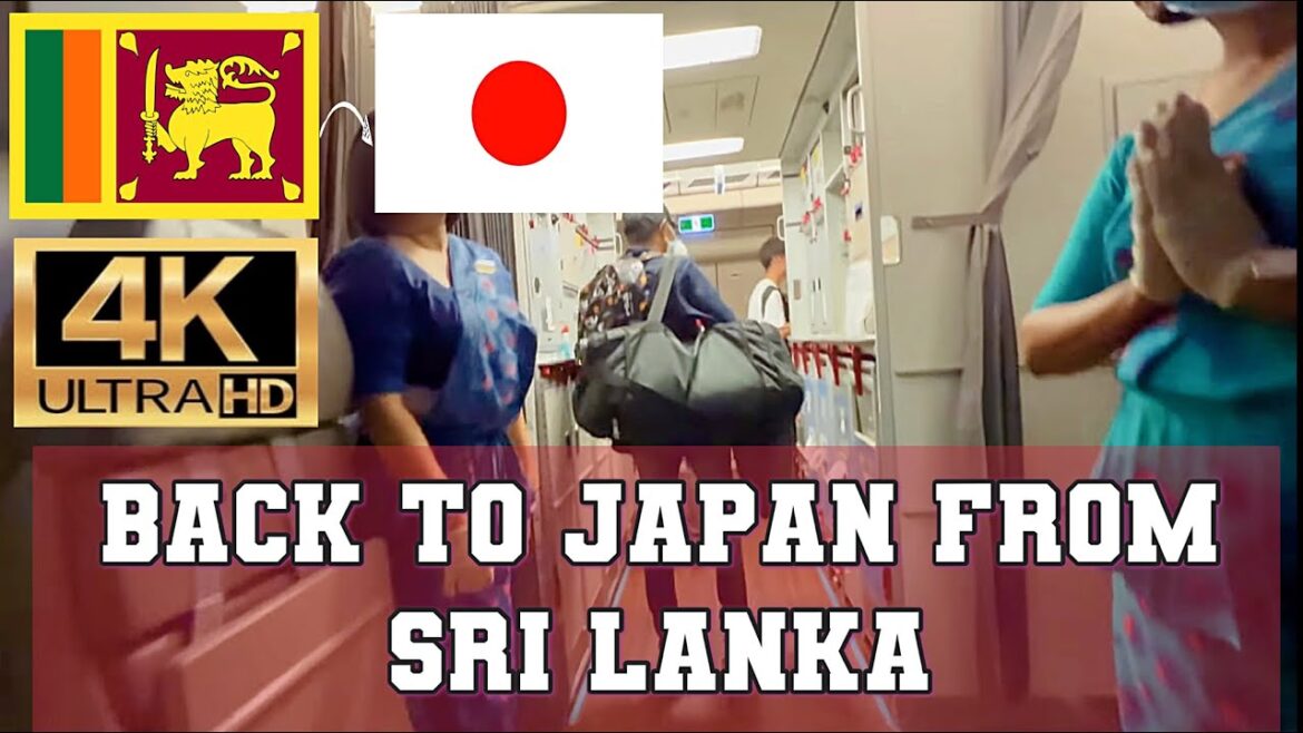 Travel back to Japan from mother country Sri Lanka. From Katunayaka airport to Shinjuku Tokyo