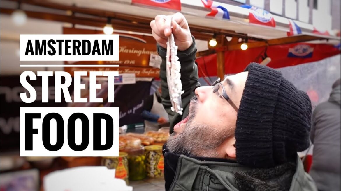 Dutch Street Food at Albert Cuyp Market in Amsterdam